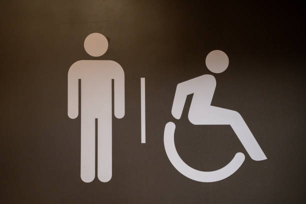 istock Disabled and men's toilet icon. 2194227518