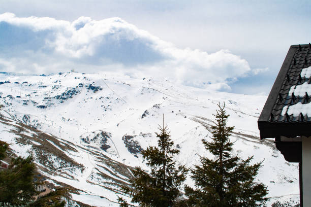 Ski resort with cable cars and lifts, Tatranska Lomnica, Slovakia, High Tatras