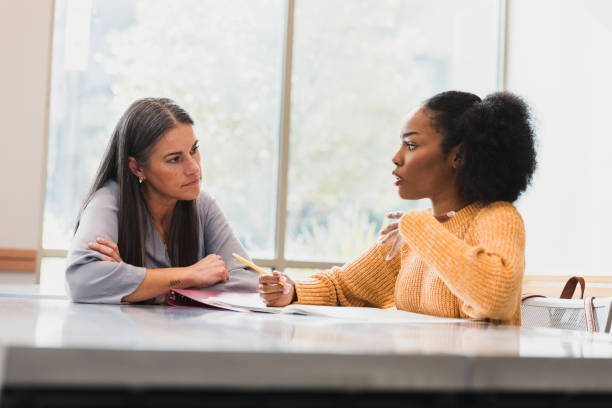 istock Two Women Talking During a Meeting, Casual 2194233450