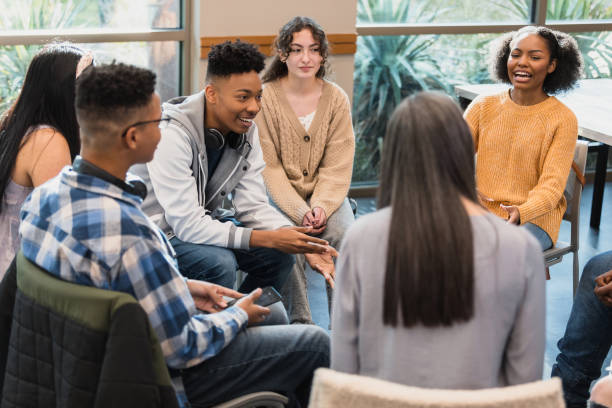 istock Diverse Group of Teenagers in a Supportive Group Therapy Session 2194233553