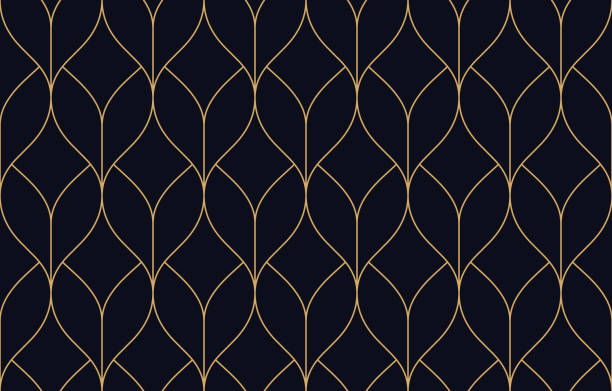 Seamless Geometric Vector Pattern Seamless. Colors easily changed. Editable Stroke. grace stock illustrations