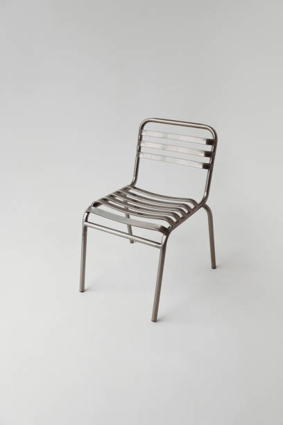 istock Modern metal chair on white background 2194237207