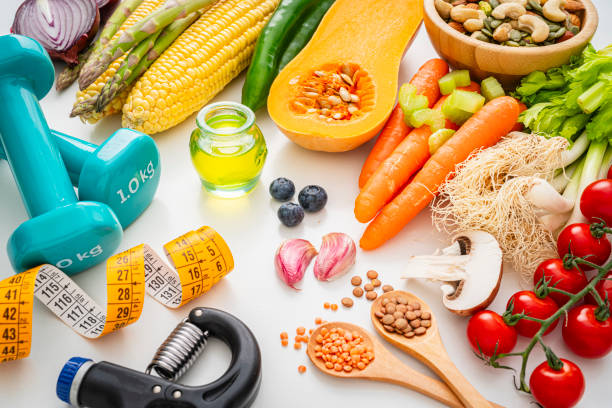 istock Balanced diet and exercising is the key for a healthy living 2194237821