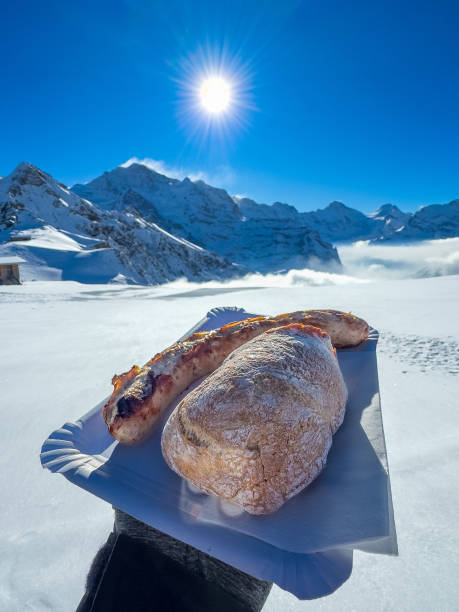 Ski lunch in Grindelwald, Switzerland