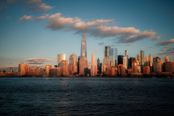 istock Lower Manhattan and Freedom Tower at Sunset 2194238869