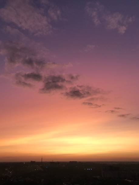istock Sunset Gradient from Purple to Gold and Yellow 2194240196