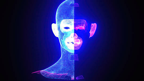 istock Futuristic CG Humanoid with Luminescent Details. 2194240670