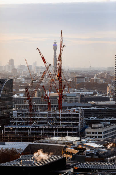 istock BT Tower and Construction Cranes in London, England, UK 2194248581