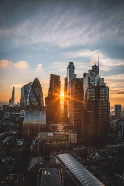 istock Evening View of London's Financial District 2194248583