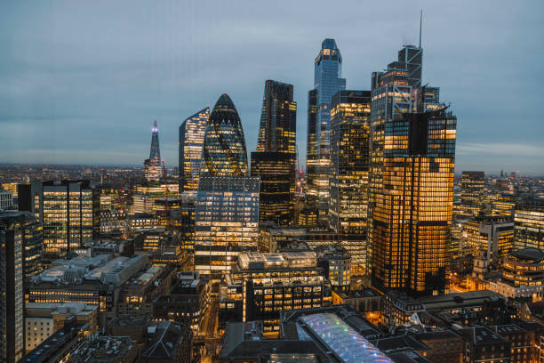 istock Evening View of London's Financial District 2194248630