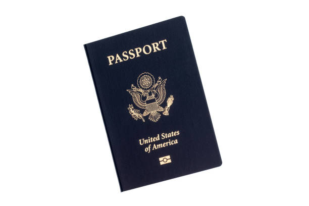 istock Blue Passport Isolated on White Background 2194248958