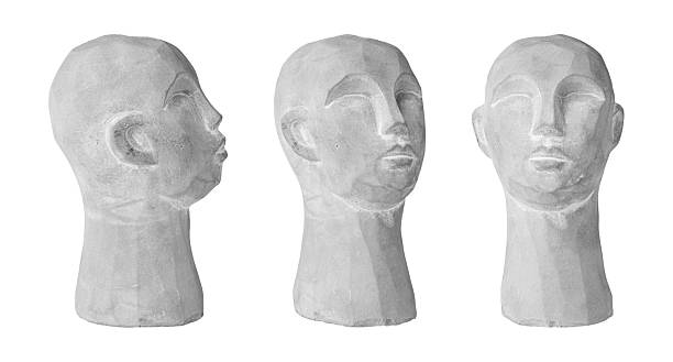 istock set plaster head gray for decoration on an isolated white background 2194250005