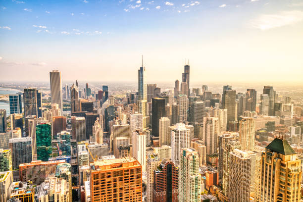 istock Chicago Aerial Skyline View During a Sunny Day 2194250142