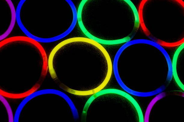 Colorful Abstract 3D Twisted Ring Shape on White Background
