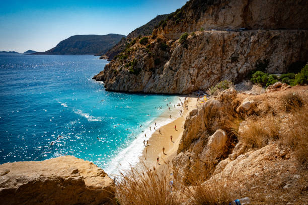 Kaputas stunning beach in Turkey. Pristine waters and sandy colours.