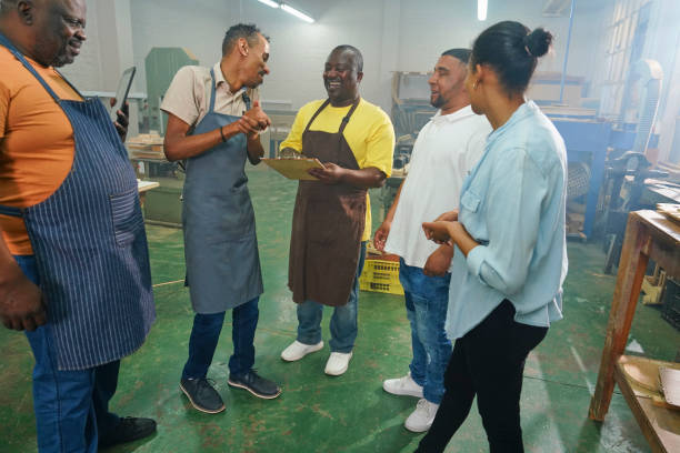 istock Visually impaired people in wood shop 2194253762