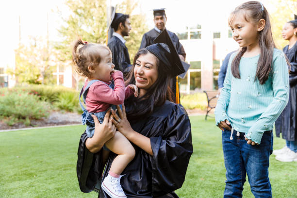 istock Happy Graduate Celebrating with Family on Campus 2194268893