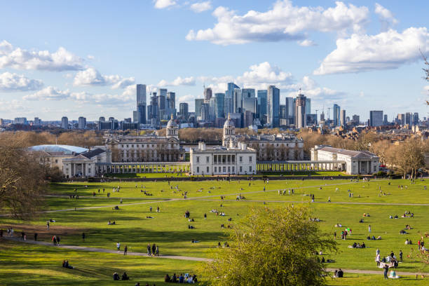 istock Greenwich Park View: Canary Wharf Skyline, London 2194269020
