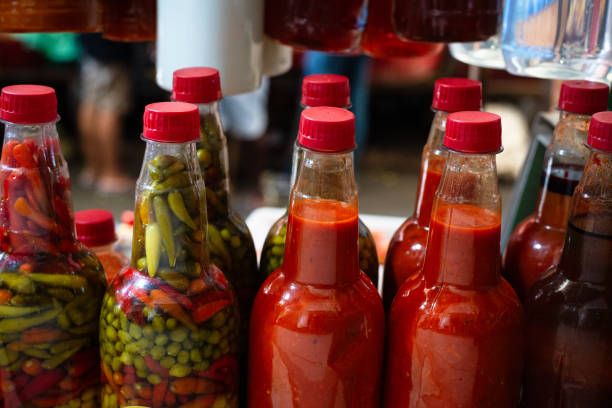 istock Various products for sale at a stand. 2194271137