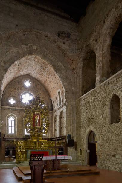 istock Abbazia Forense - Ancient Church Interior with Grand Altar 2194278980