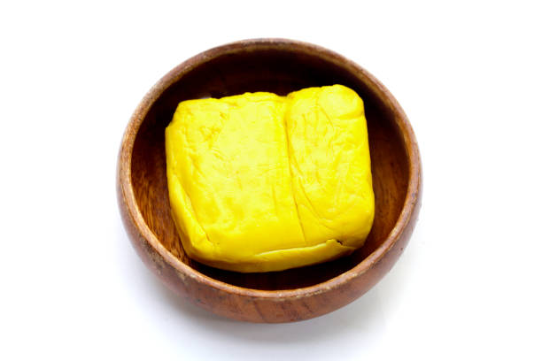 istock Soft yellow tofu, Tofu soy bean curd 2194280057
