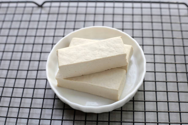 istock Soy tofu cubes, Tofu soy bean curd 2194281407