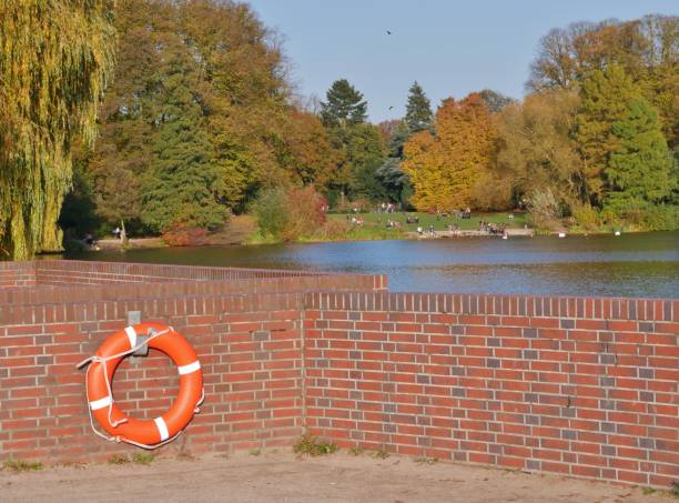 Lake in the Stadtpark Hamburg