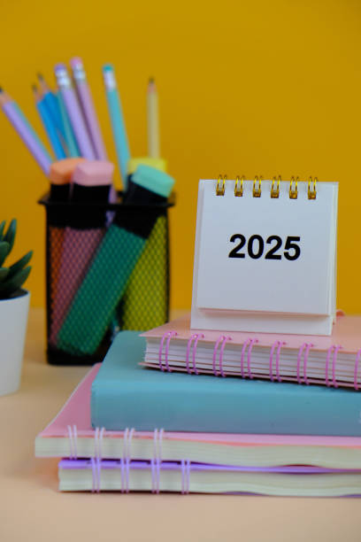istock year 2025 Business Concept, Top view 2194283197