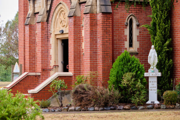 St Francis Xavier Catholic Church was blessed and opened in 1937 - Mansfield, Victoria, Australia
