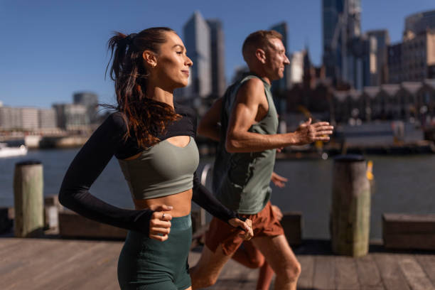 Healthy lifestyle jogging