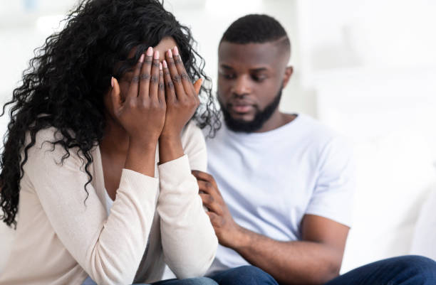 istock Emotional Support During Difficult Times Between a Couple at Home 2194292774