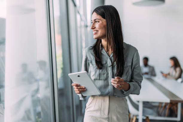 istock Successful businesswoman in the office. 2194299666