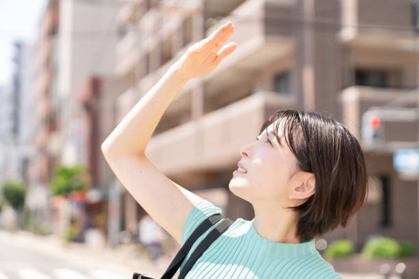 attractive asian woman ,too bright