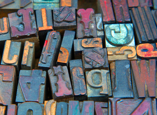istock Wooden  printing blocks. for sale 2194304363