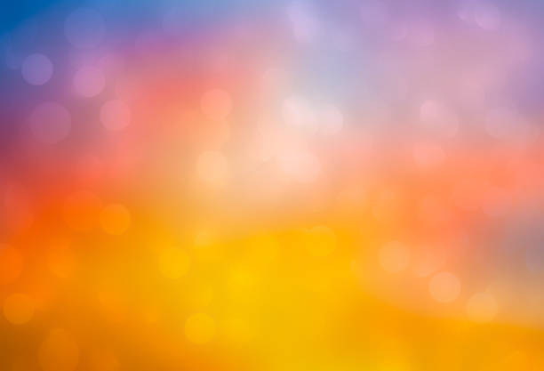 istock Background orange bokeh abstract backdrop yellow template presentation aesthetic cosmetic product beauty summer autumn, brown cram effect light sparkle mockup beautiful natural. 2194311049