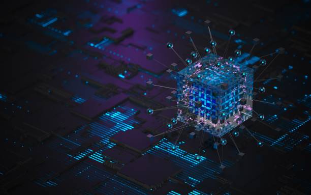 istock Data Flow And Digital Technology. Concept for concepts of innovation, AI, cloud technology, data technology, the data-verse, big data, data science, business intelligence, data lakes and cybersecurity 2194313743