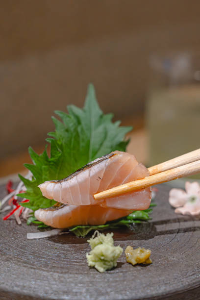 Exquisite Salmon Sashimi in Japanese Cuisine
