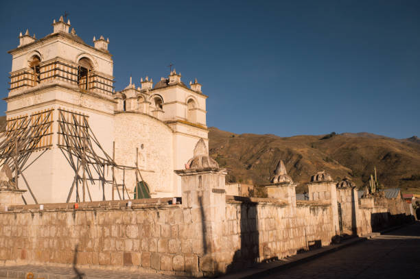istock Old catholic church in Yanque, Colca Valley, Peru 2194319400
