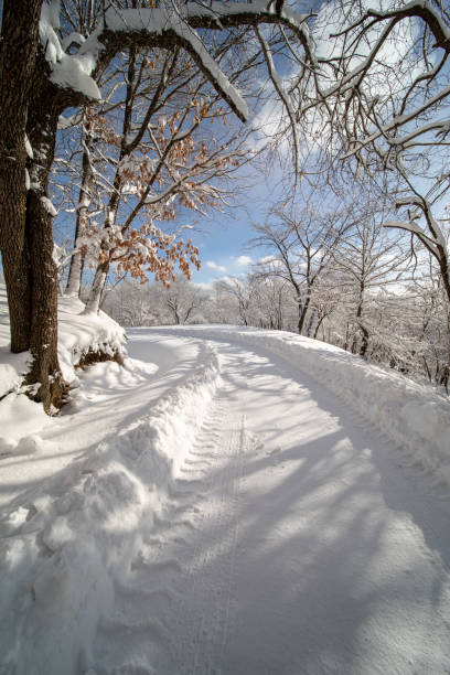 istock The view on the snow-capped mountains in winter 2194335593