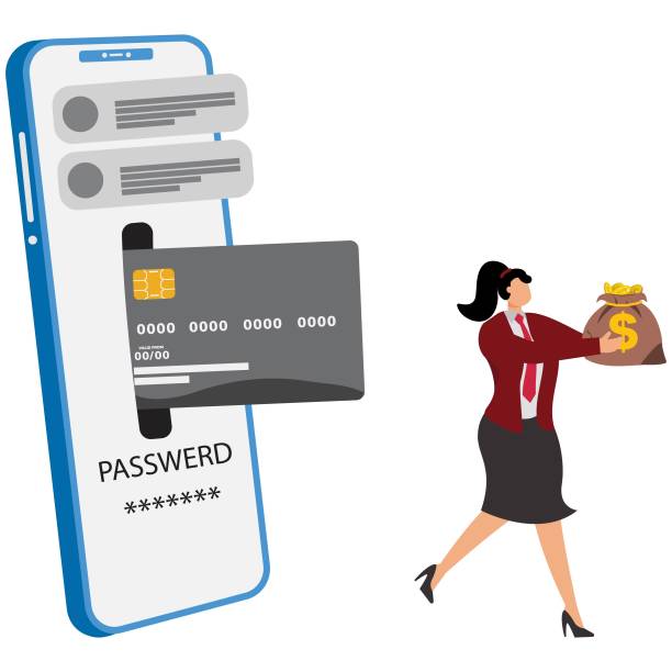 istock Call center fraud or scam stealing money from mobile banking application, fake phone call or financial crime, phishing or financial threat concept, scammer thief steal money from mobile banking app. 2194335655