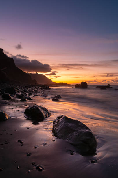 istock Amazing sunset with dramatic sky at Playa Benijo on Tenerife 2194336146