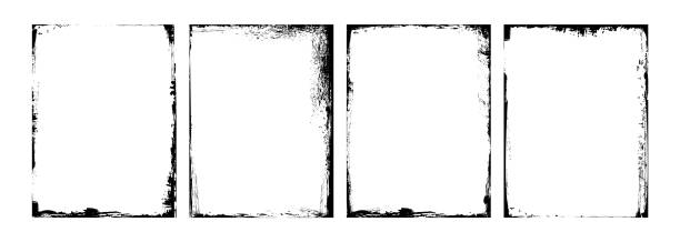 stockillustraties, clipart, cartoons en iconen met old covers set isolated on white background - beschadigd