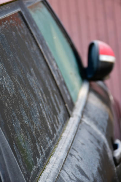 istock car with frozen window in winter in Germany 2194338199