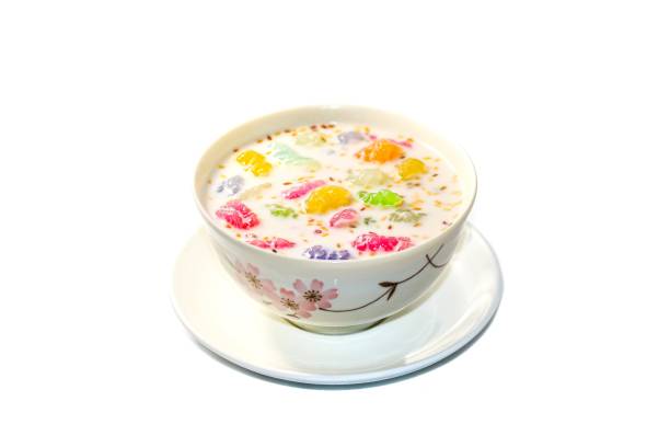 istock Sweet and delicious with dessert Thailand serving on white background and isolate concept. 2194339204