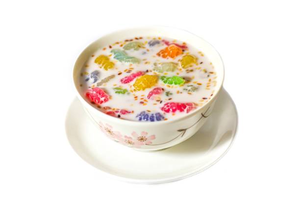 istock Sweet and delicious with dessert Thailand serving on white background and isolate concept. 2194339768