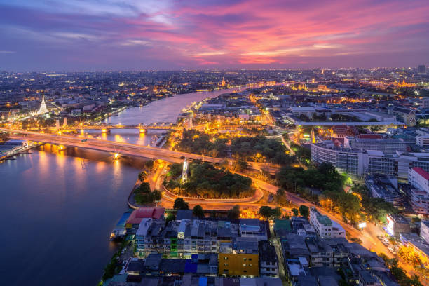 istock Memorial Bridge (Bangkok) or Phra Phuttha Yodfa Bridge 2194344208