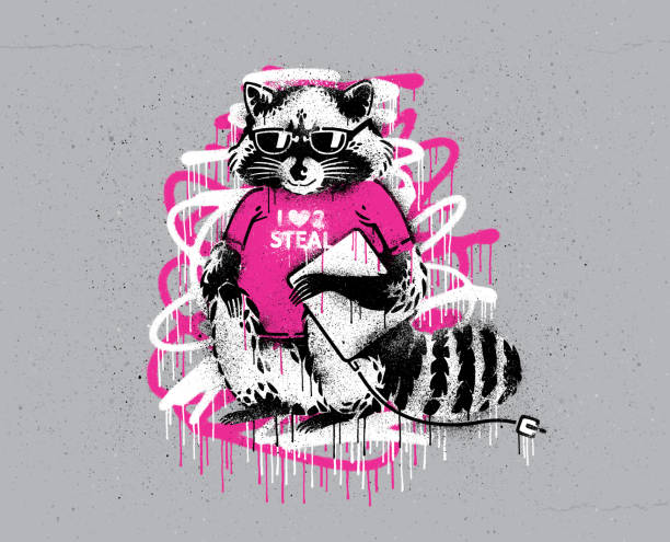 Gangster Raccoon Sticker - Cool Motifs Funny Decal By Stickerdealer_chupacabra