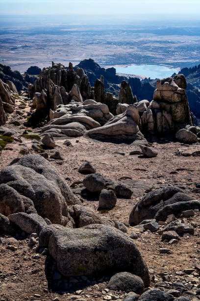 istock Granite cliffs and Santillama reservoir 2194345986