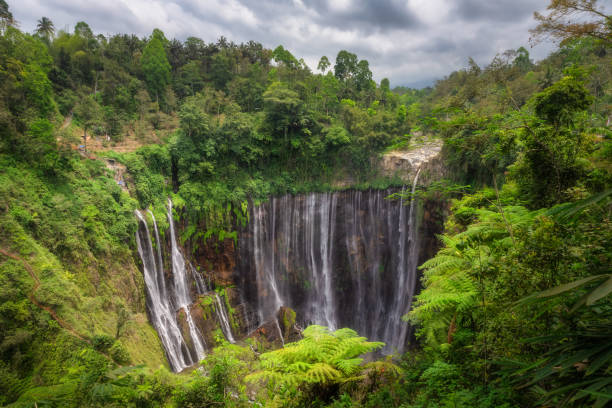 istock A Majestic Waterfall Nestled Surrounded by Lush, Vibrant Greenery, Beautifully Embraced by Natures Splendor 2194346202