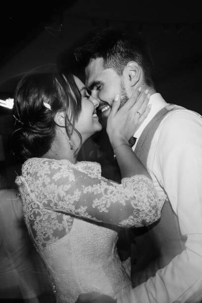 istock the first dance of the bride and groom inside a restaurant 2194348890